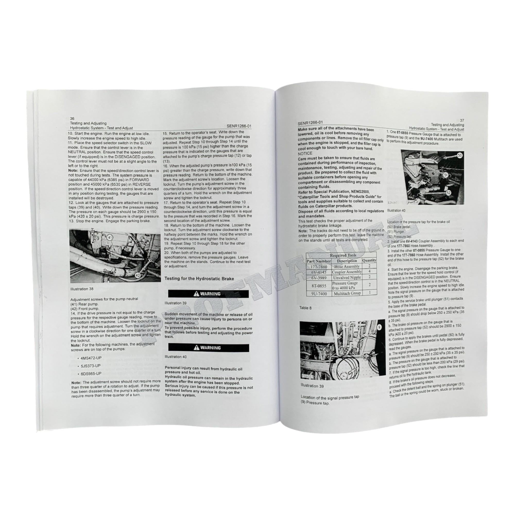 Caterpillar 933C 939C Track-Type Loader Full Service Manual *Send serial number