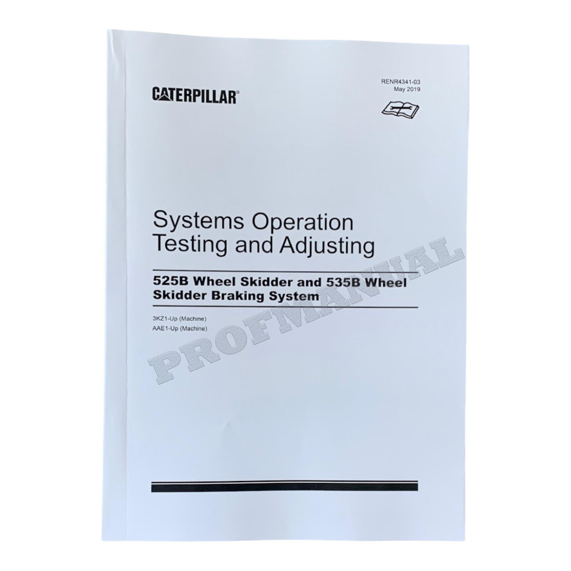 Caterpillar 525B 535B WHEEL SKIDDER Full Service Manual *Send serial number