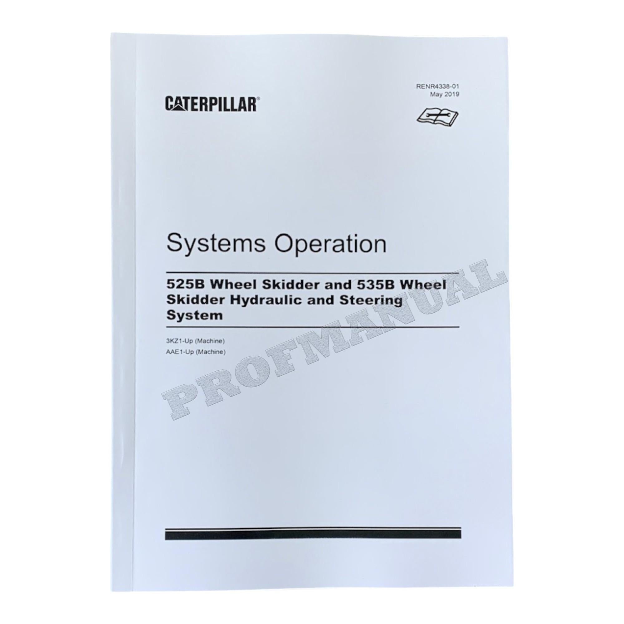 Caterpillar 525B 535B WHEEL SKIDDER Full Service Manual *Send serial number