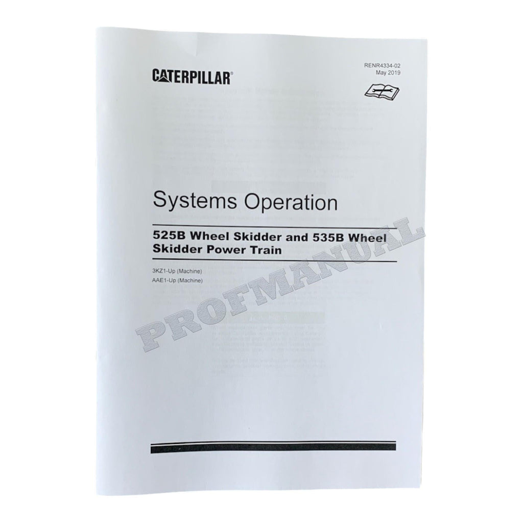 Caterpillar 525B 535B WHEEL SKIDDER Full Service Manual *Send serial number