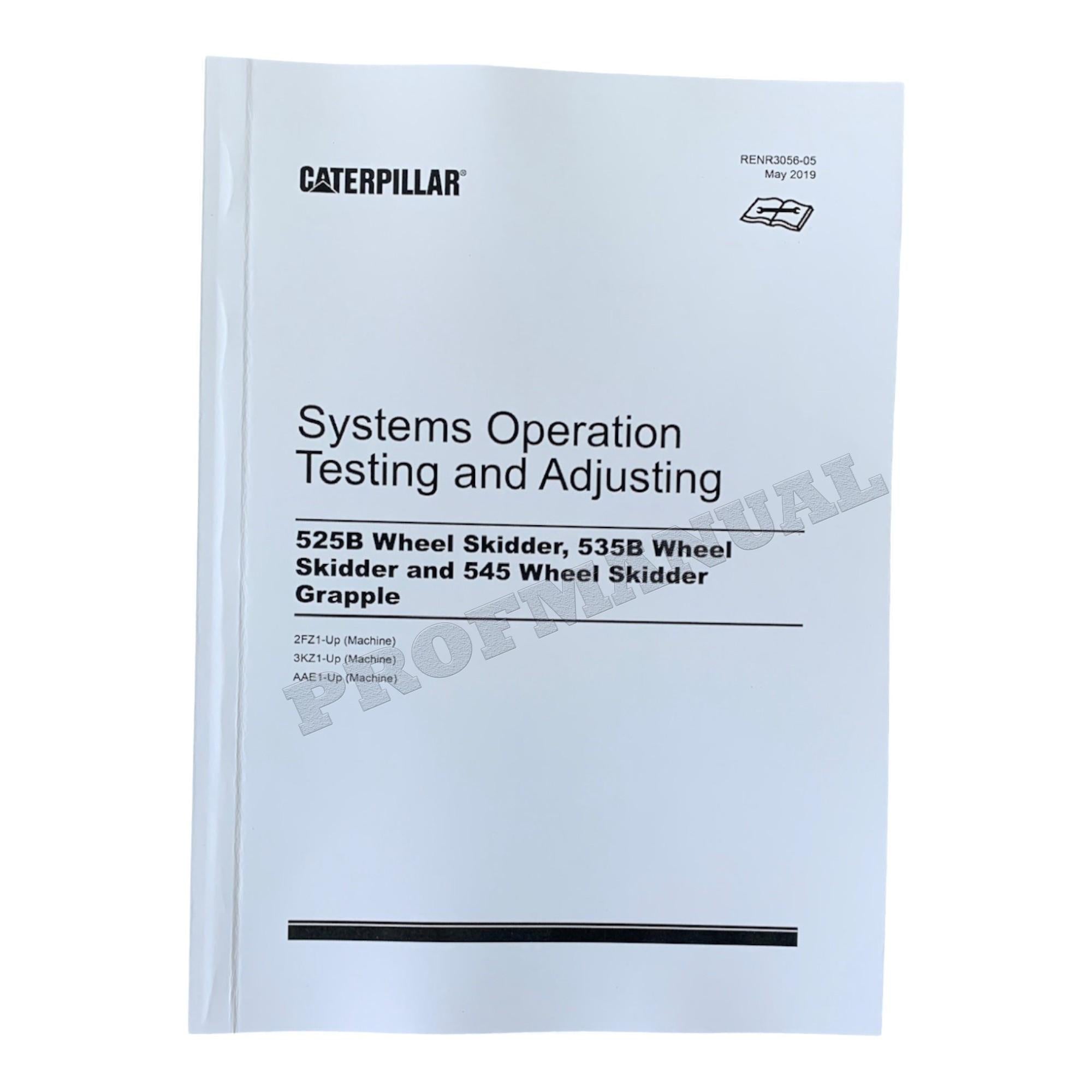Caterpillar 525B 535B WHEEL SKIDDER Full Service Manual *Send serial number
