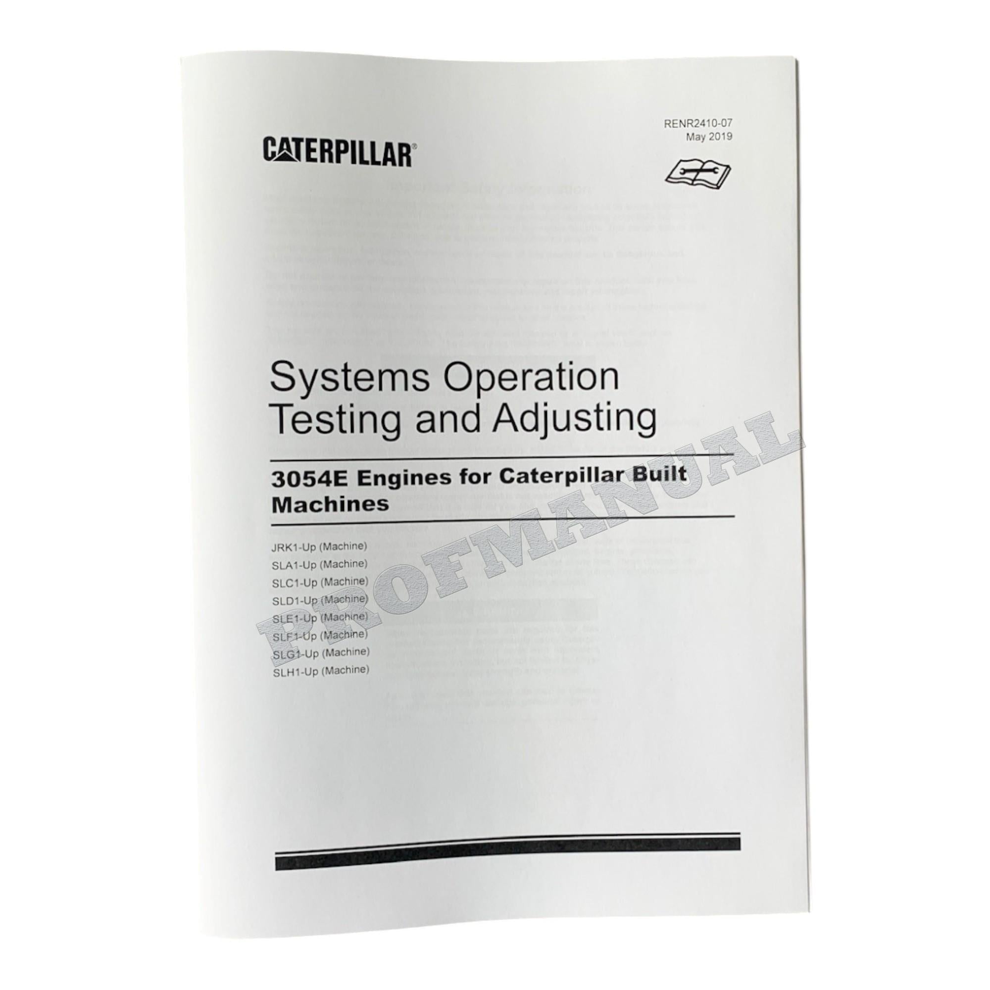 Caterpillar TH220B TH330B TH340B TELEHANDLER Full Service Manual *Send Serial#