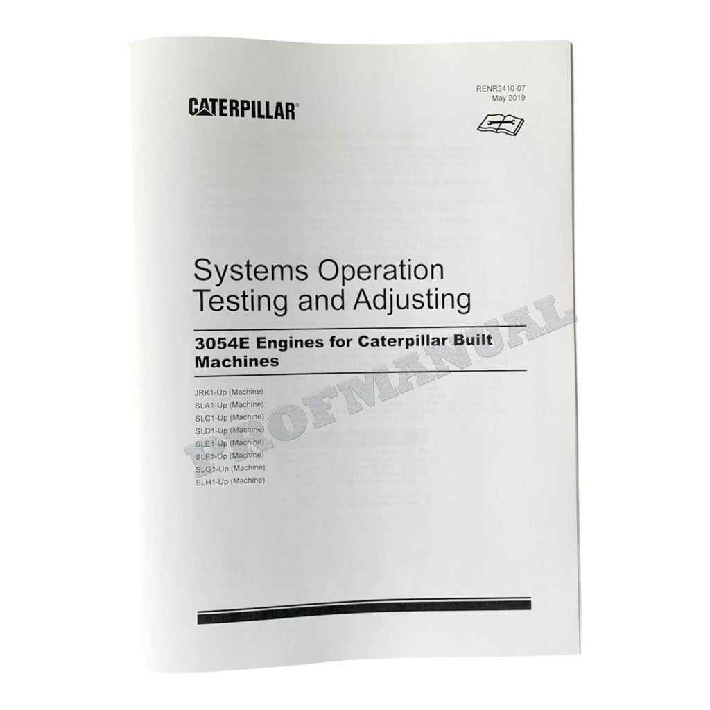Manual de servicio completo del manipulador telescópico del motor Caterpillar 3054E *Enviar número de serie