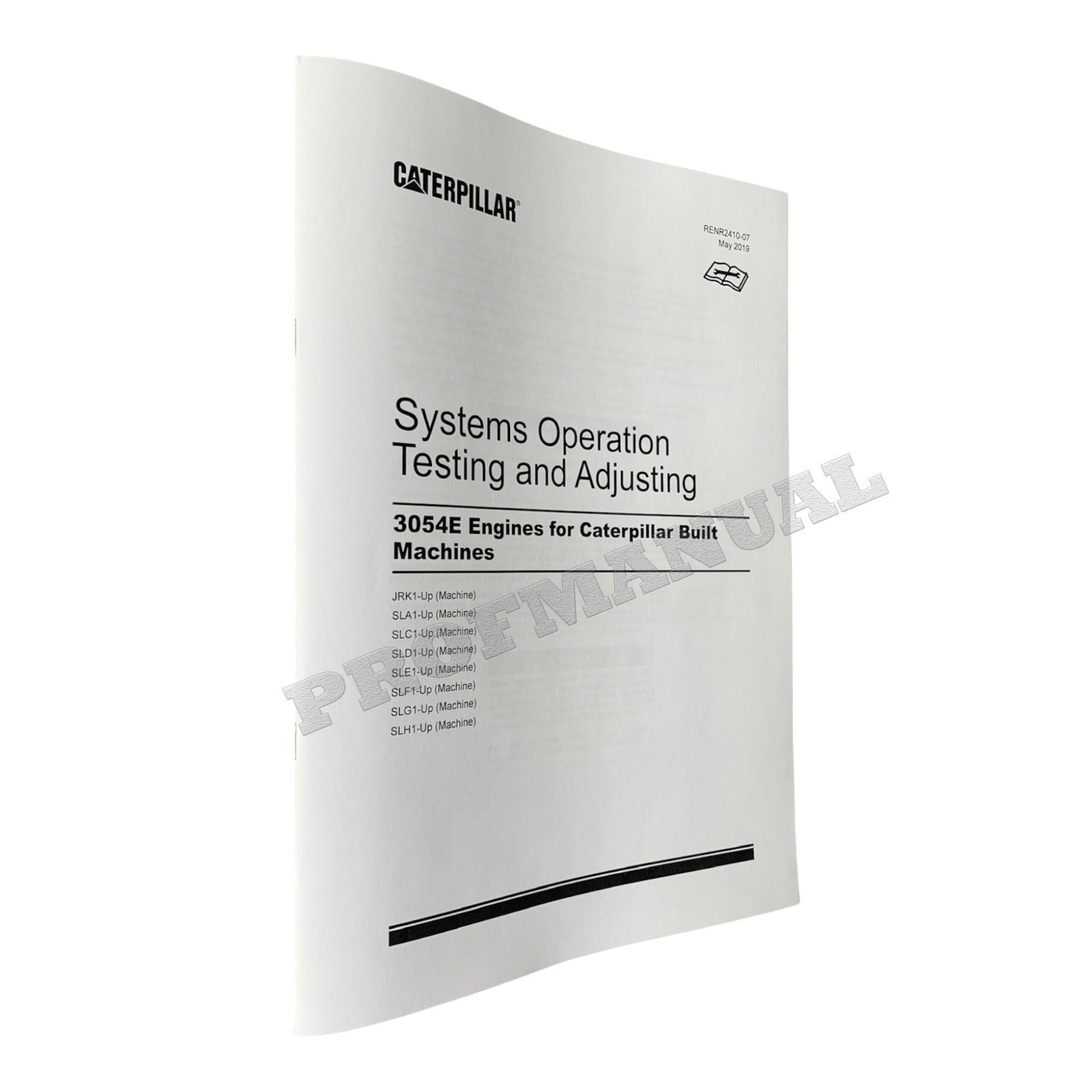 Manual de servicio completo del manipulador telescópico del motor Caterpillar 3054E *Enviar número de serie
