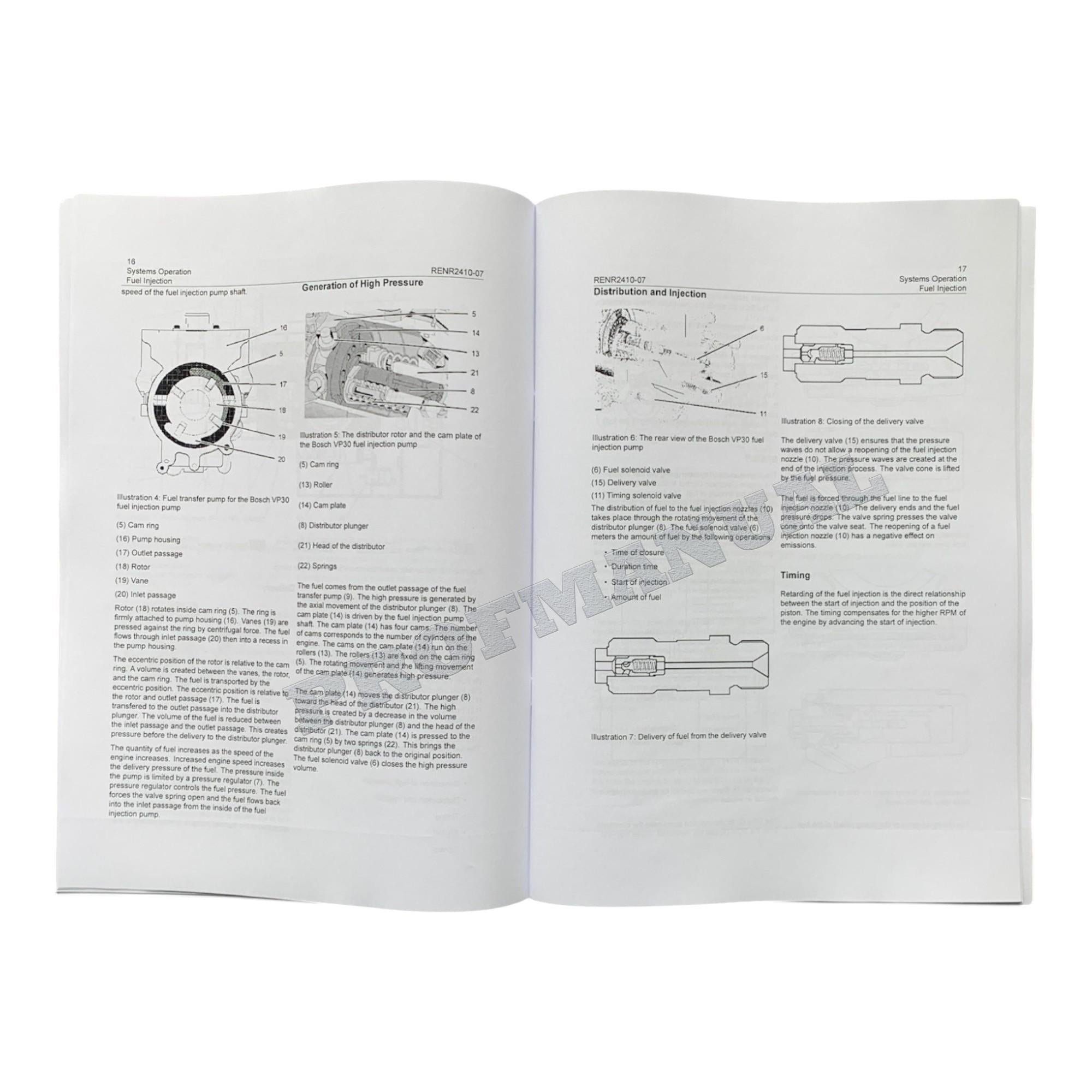 Manual de servicio completo del manipulador telescópico del motor Caterpillar 3054E *Enviar número de serie