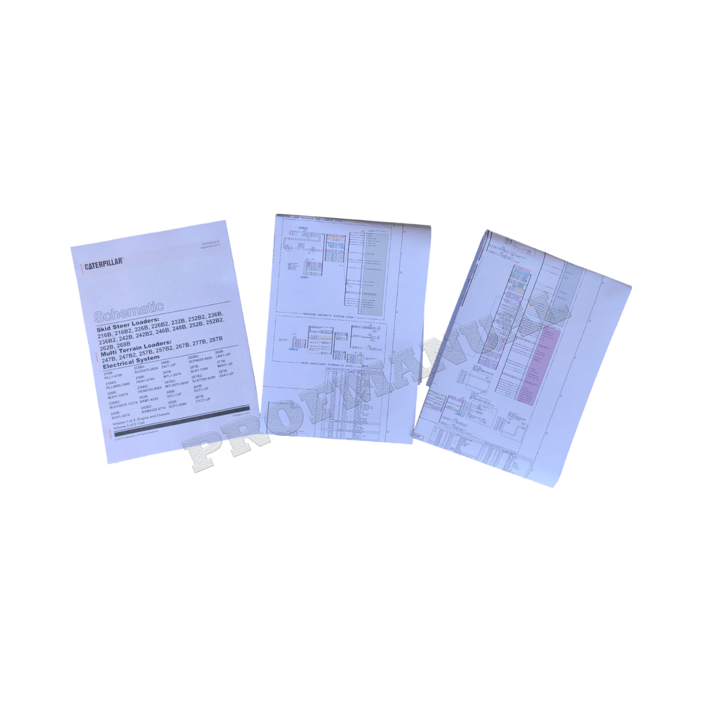 Manual de servicio del cargador Caterpillar 247B, 257B, 267B, 277B y 287B