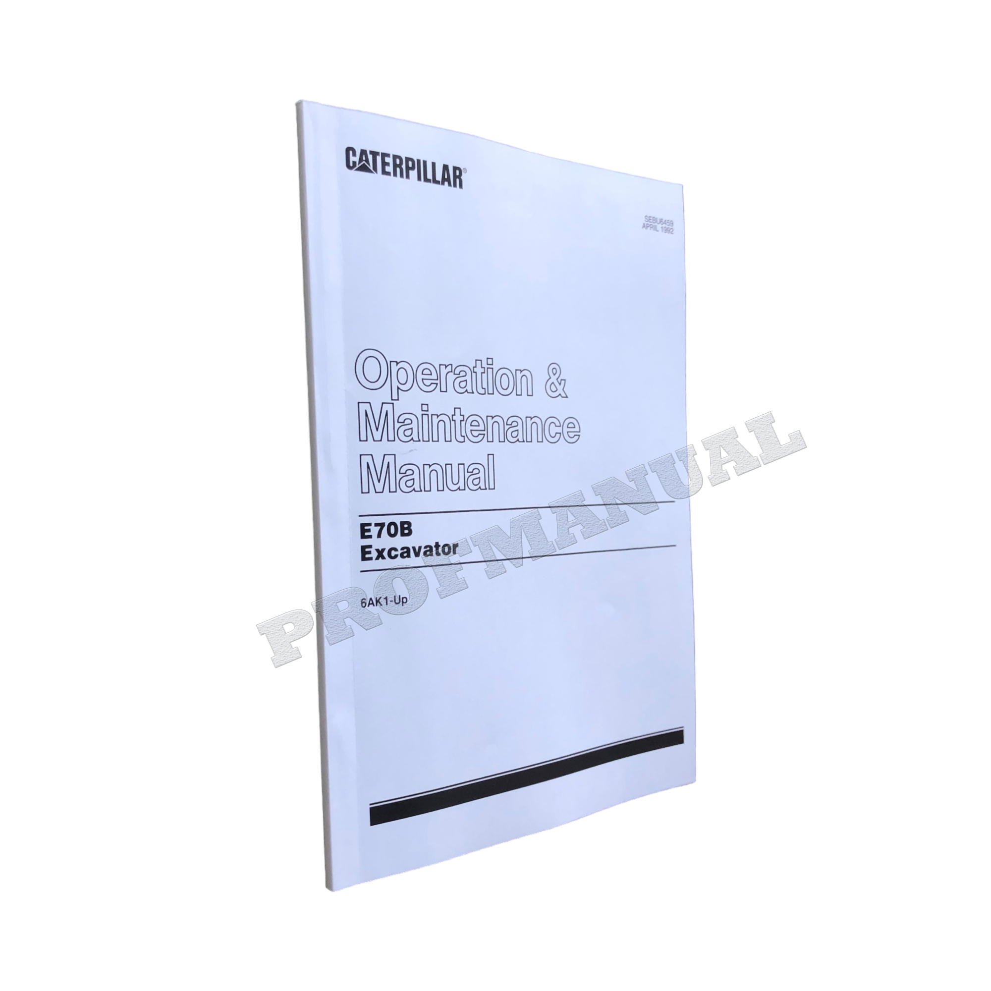 Manual de mantenimiento del operador de la excavadora Caterpillar E70B