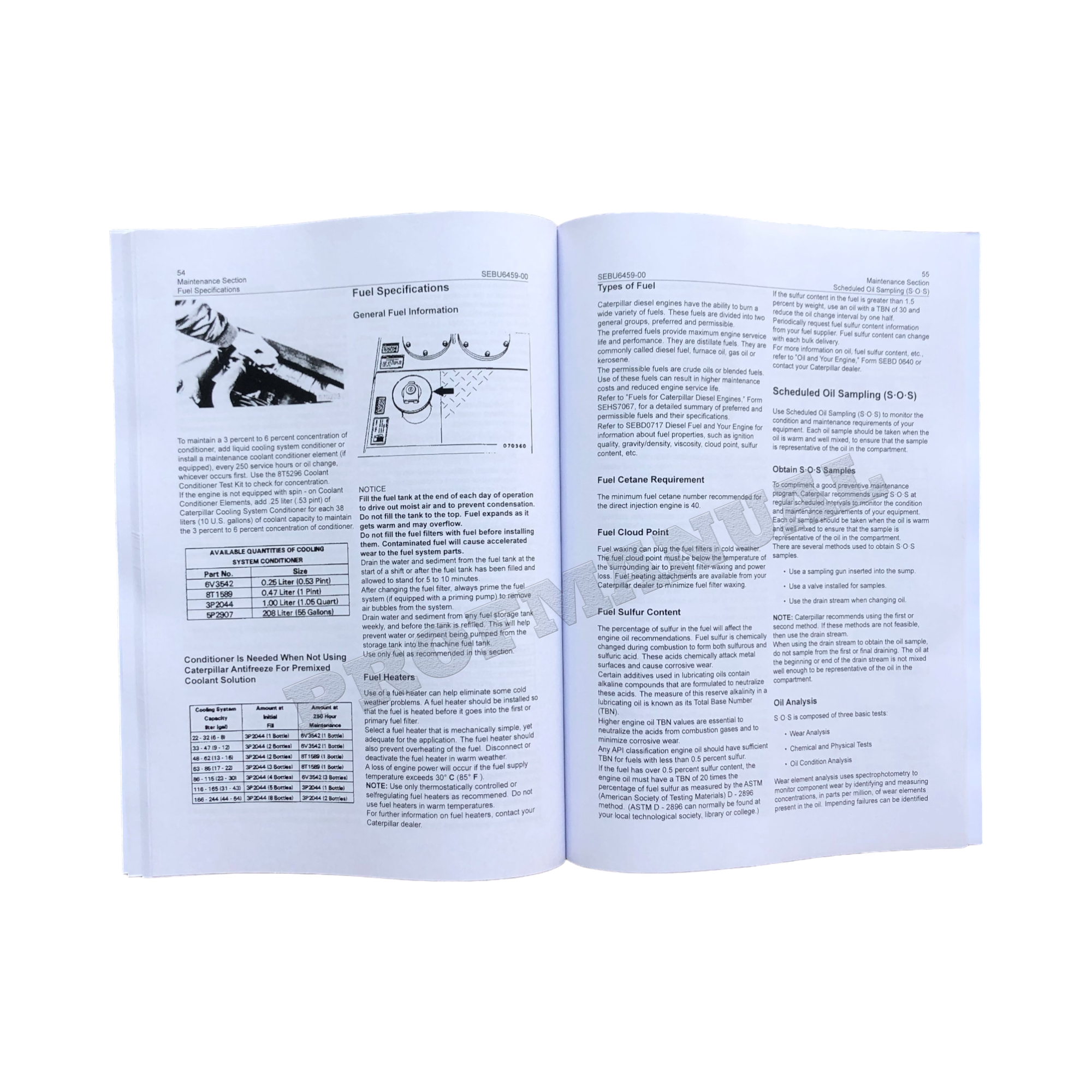 Manual de mantenimiento del operador de la excavadora Caterpillar E70B