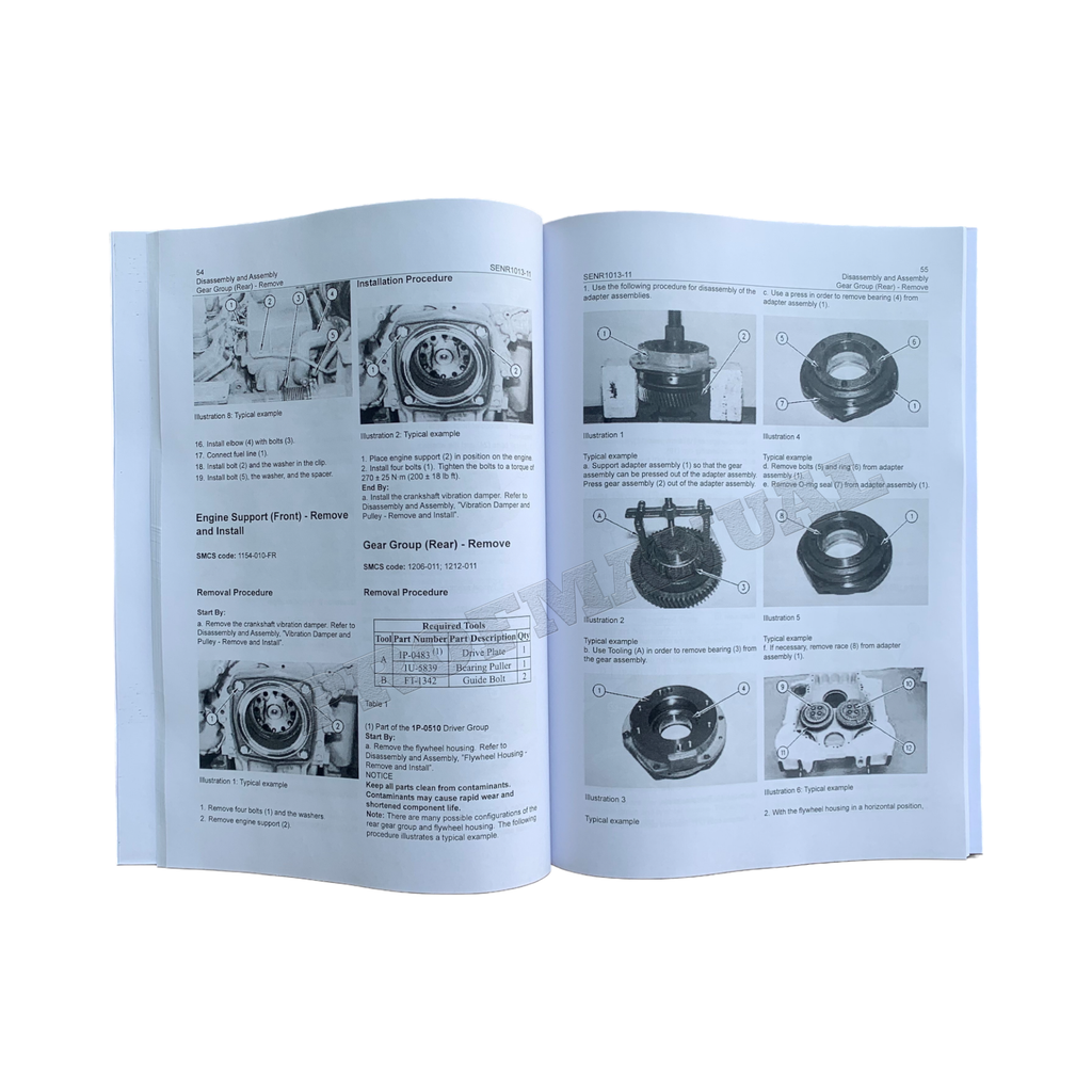 Caterpillar Cat 3408E 3412E ENGINE Disassembly Assembly Service Manual