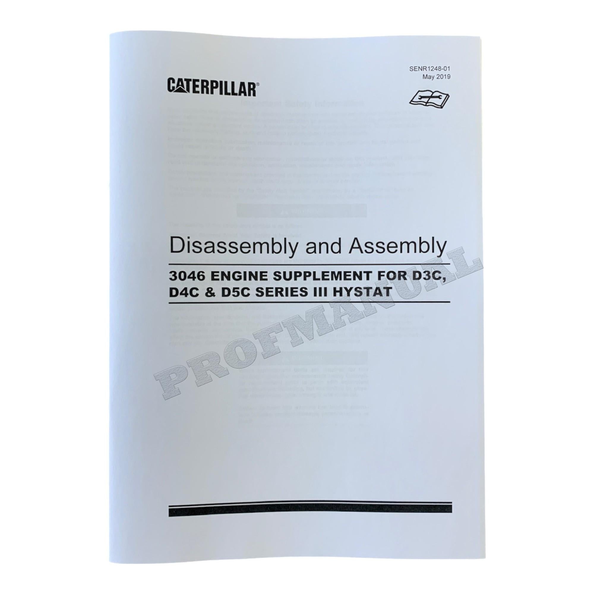 Manual de servicio completo del motor Caterpillar 3046 *Número de serie 8KP y superiores
