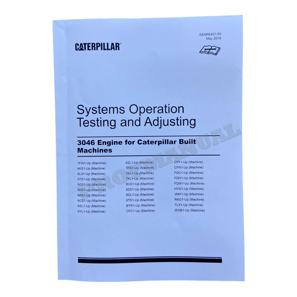 Manual de servicio completo del motor Caterpillar 3046 *Número de serie 8KP y superiores