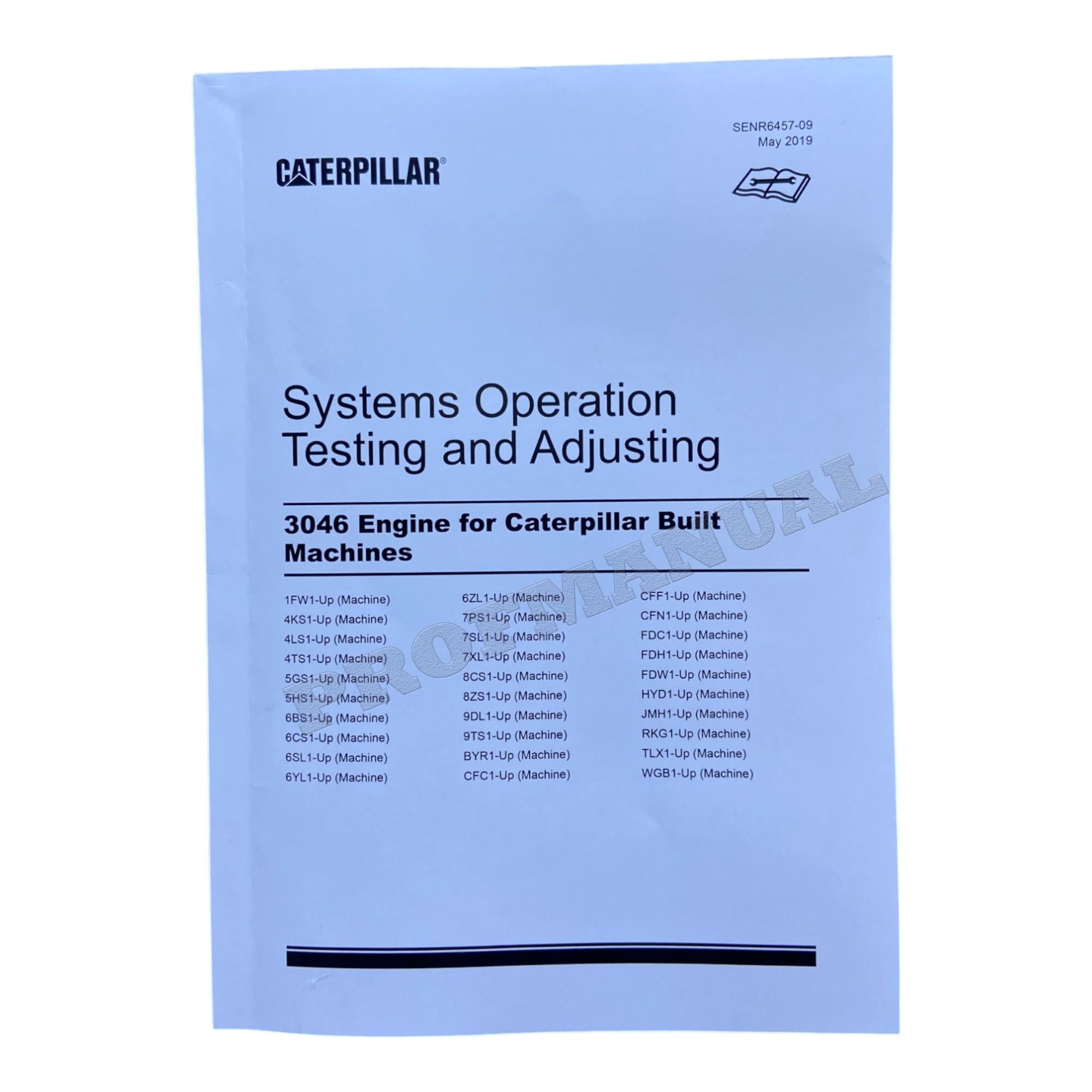 Manual de servicio completo del motor Caterpillar 3046 *Número de serie 8KP y superiores