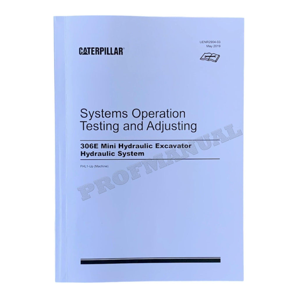 Manual de servicio completo de la miniexcavadora hidráulica Caterpillar 306E *Enviar número de serie