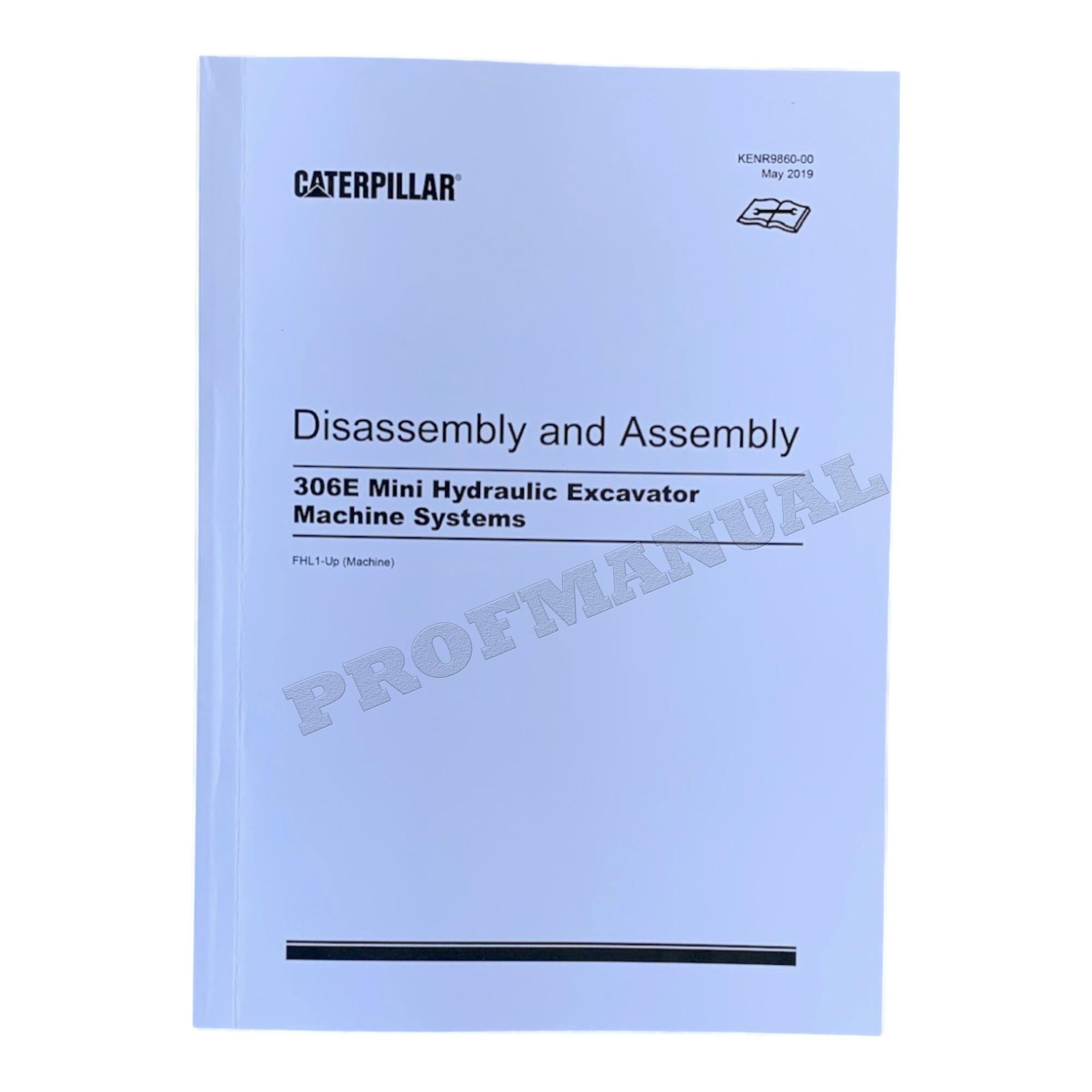 Manual de servicio completo de la miniexcavadora hidráulica Caterpillar 306E *Enviar número de serie