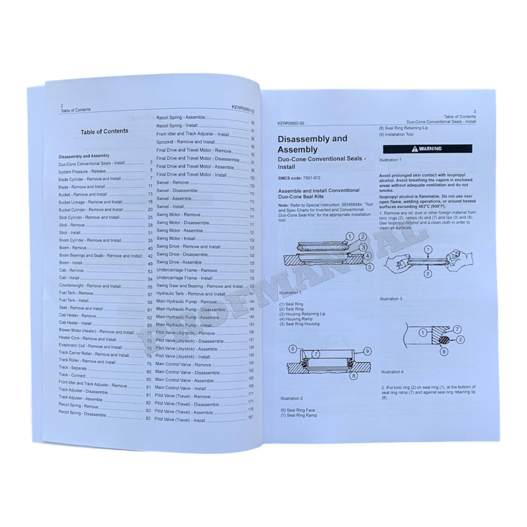 Manual de servicio completo de la miniexcavadora hidráulica Caterpillar 306E *Enviar número de serie