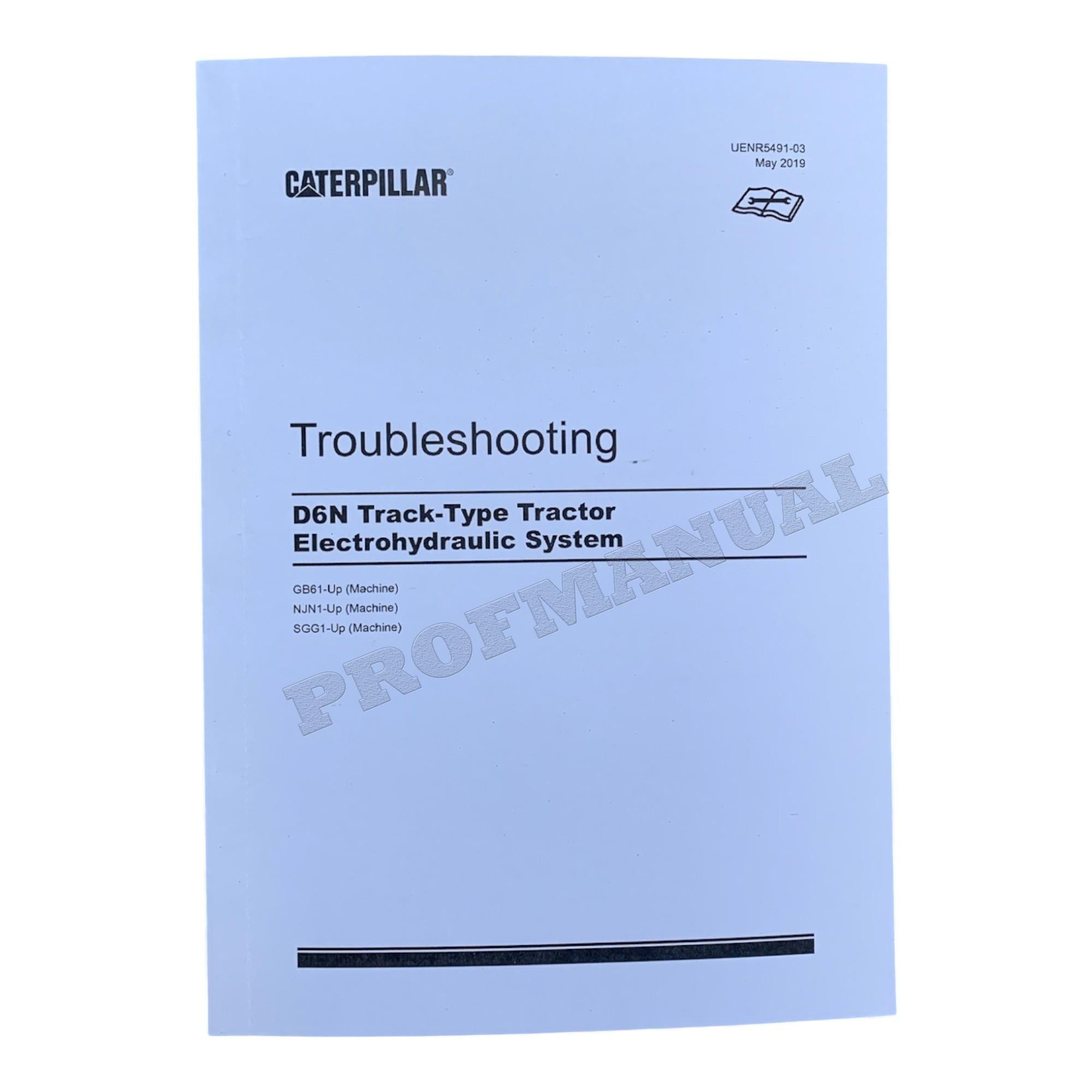 Manual de servicio completo del tractor de cadenas Caterpillar D6N SN NJN1-UP *Enviar número de serie
