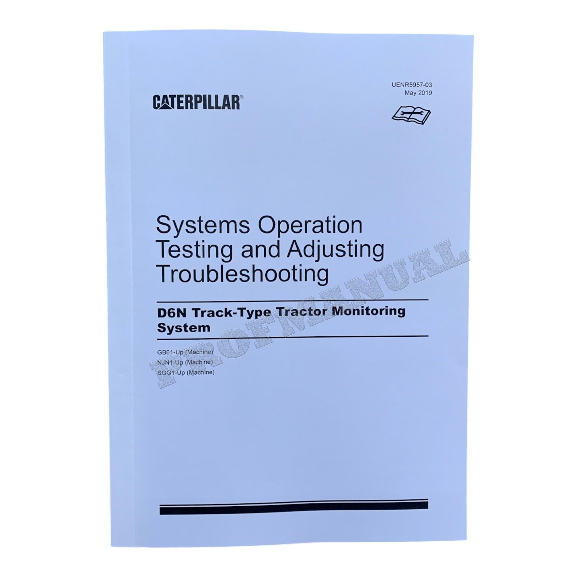 Manual de servicio completo del tractor de cadenas Caterpillar D6N SN NJN1-UP *Enviar número de serie