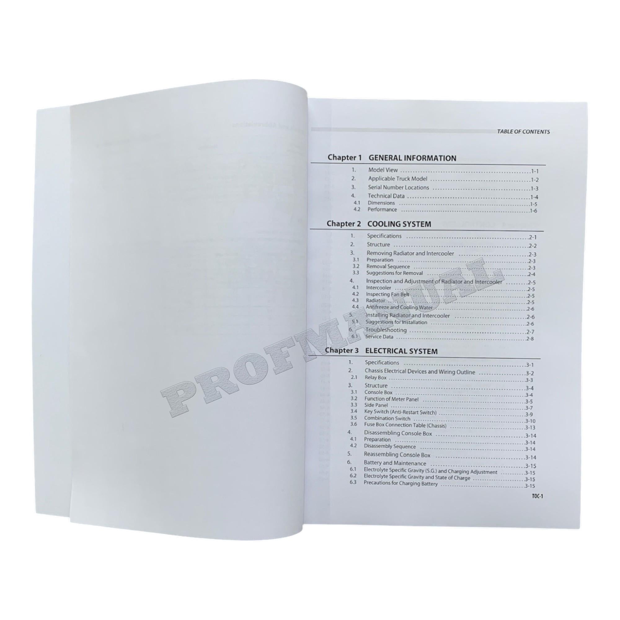 Manual de servicio de montacargas Caterpillar DP100NZ, DP120NZ, DP135NZ y DP150NZ