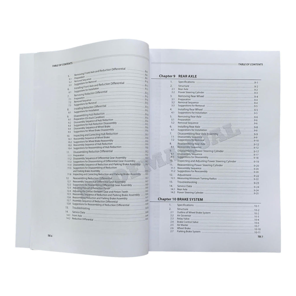 Manual de servicio de montacargas Caterpillar DP100NZ, DP120NZ, DP135NZ y DP150NZ