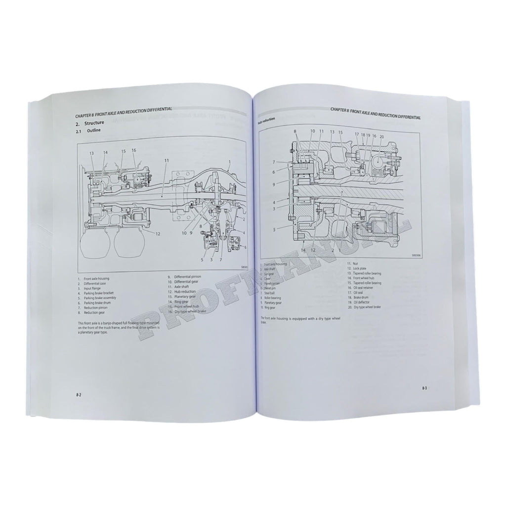 Manual de servicio de montacargas Caterpillar DP100NZ, DP120NZ, DP135NZ y DP150NZ