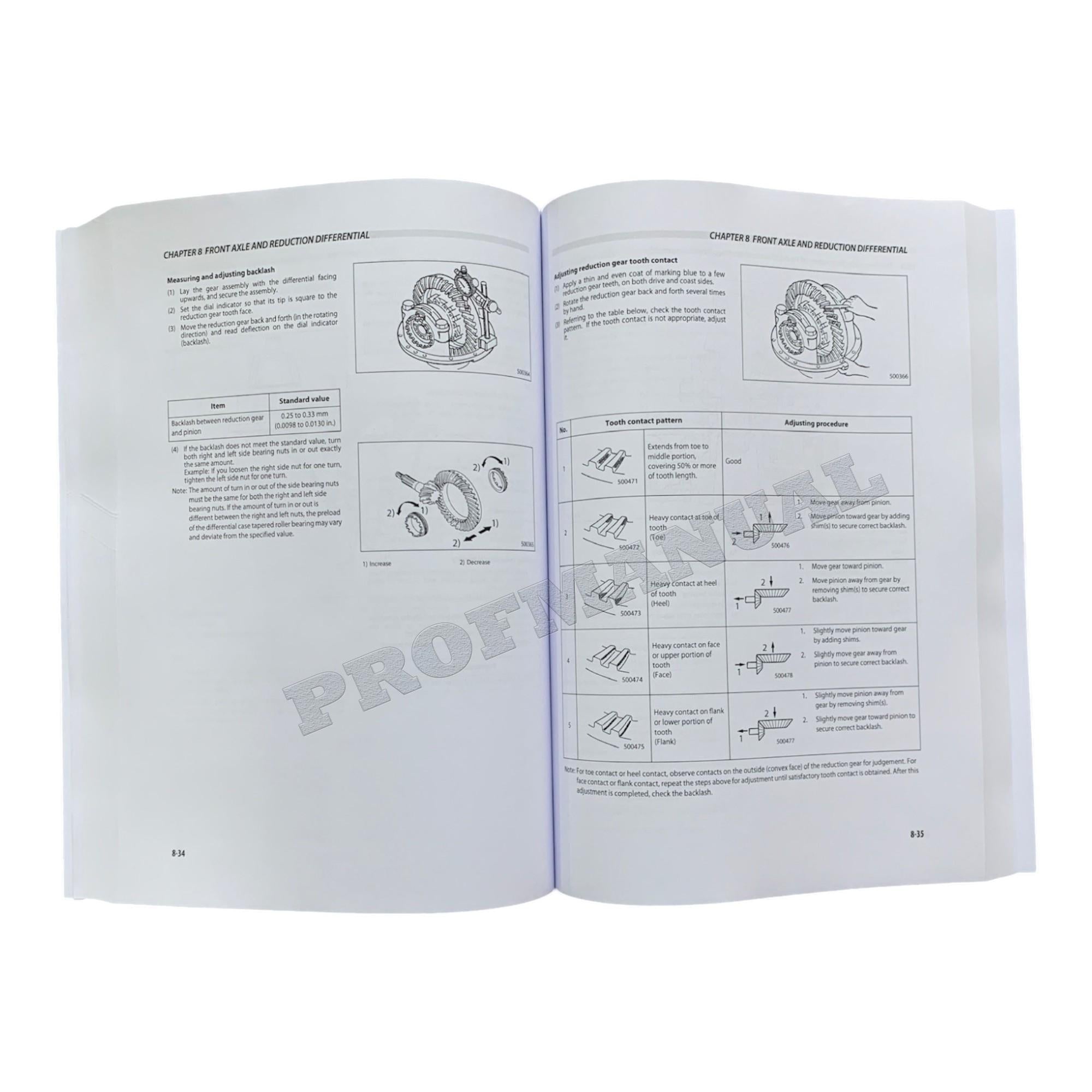 Manual de servicio de montacargas Caterpillar DP100NZ, DP120NZ, DP135NZ y DP150NZ