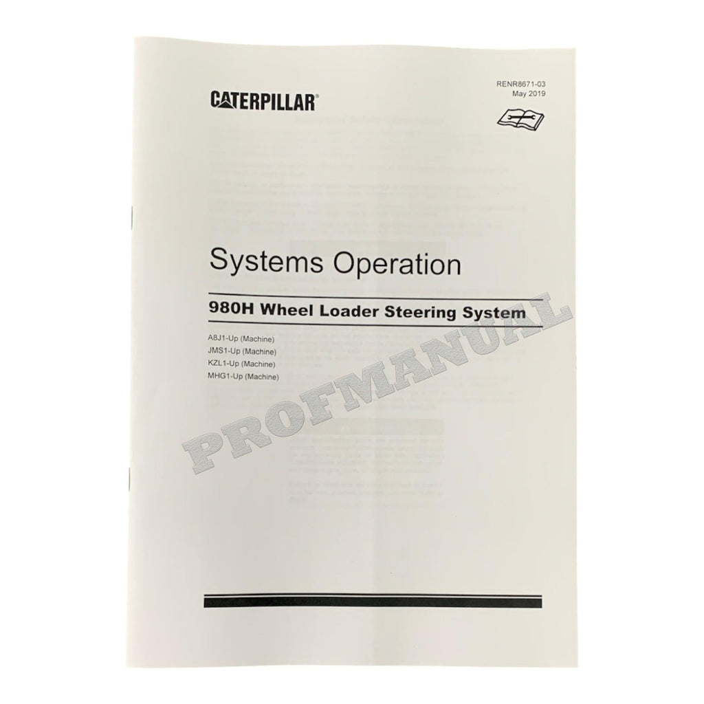 Caterpillar 980H WHEEL LOADER Full Service Manual *Send serial number