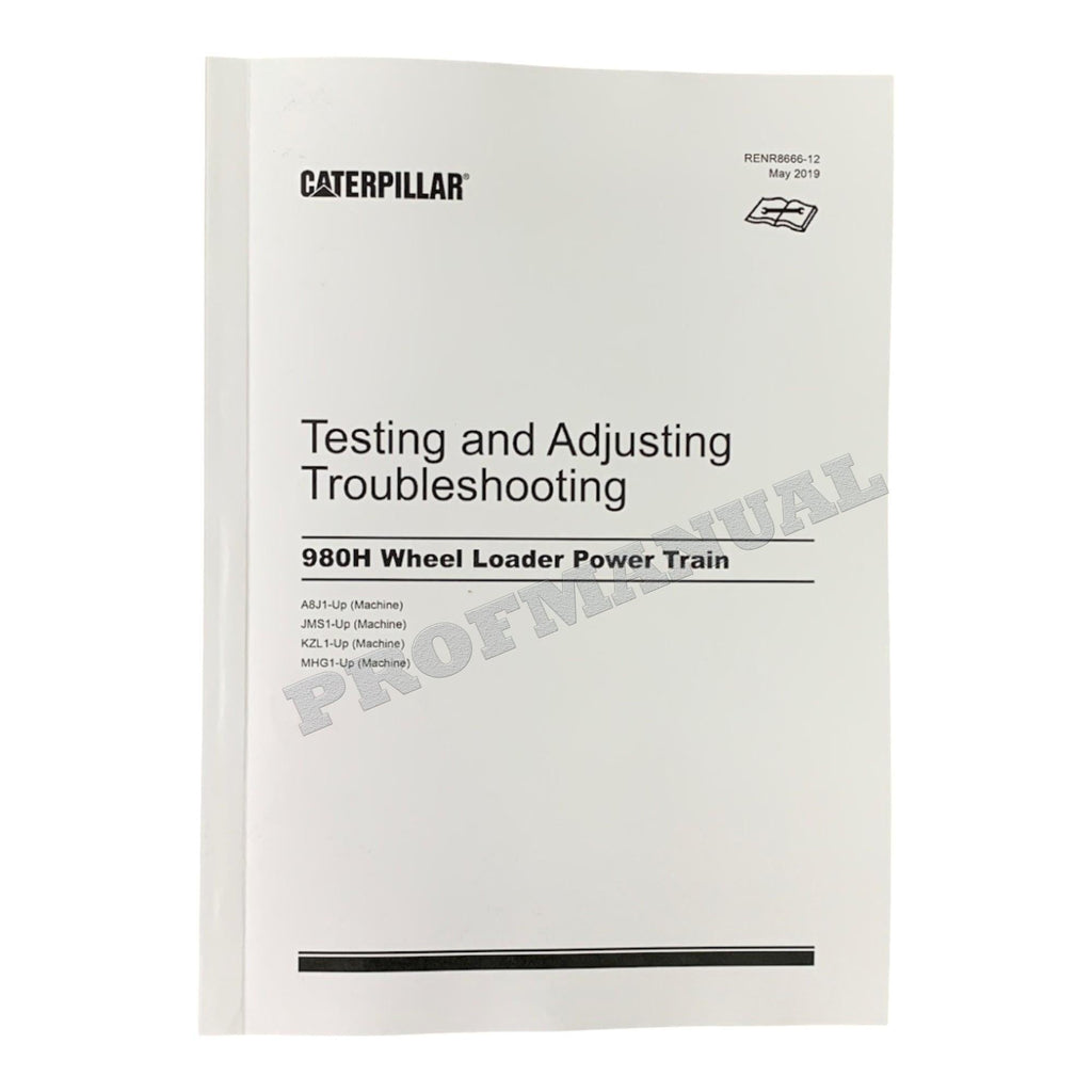 Caterpillar 980H WHEEL LOADER Full Service Manual *Send serial number