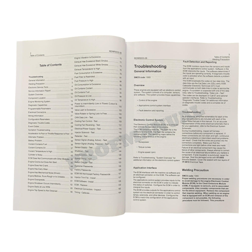 Caterpillar C15 C18 Engine 980H Wheel Loader Full Service Manual *Send serial number 5books