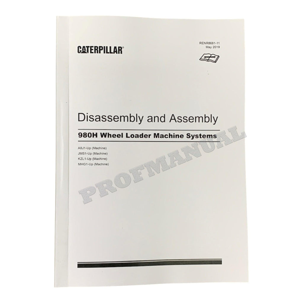Caterpillar 980H WHEEL LOADER Full Service Manual *Send serial number