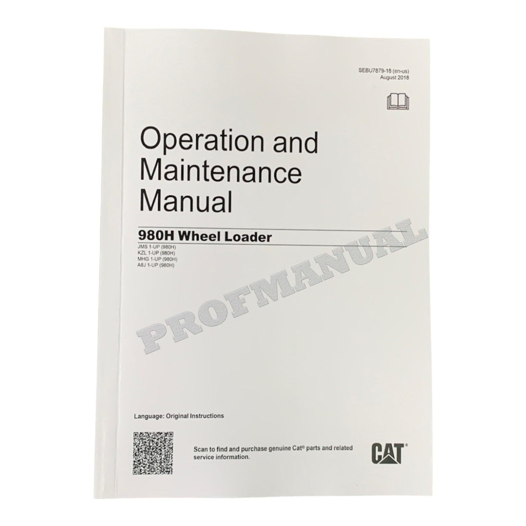 Caterpillar 980H WHEEL LOADER Full Service Manual *Send serial number