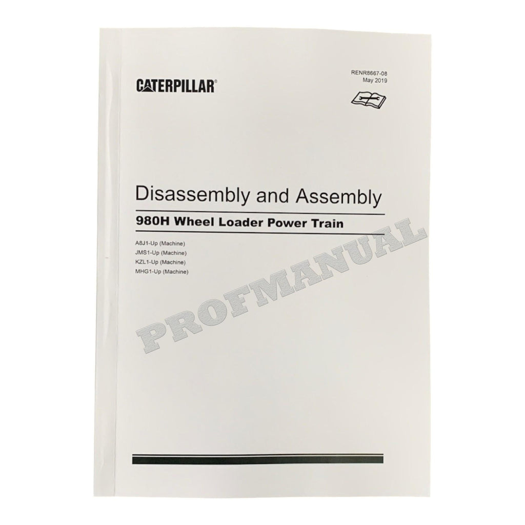 Caterpillar 980H WHEEL LOADER Full Service Manual *Send serial number
