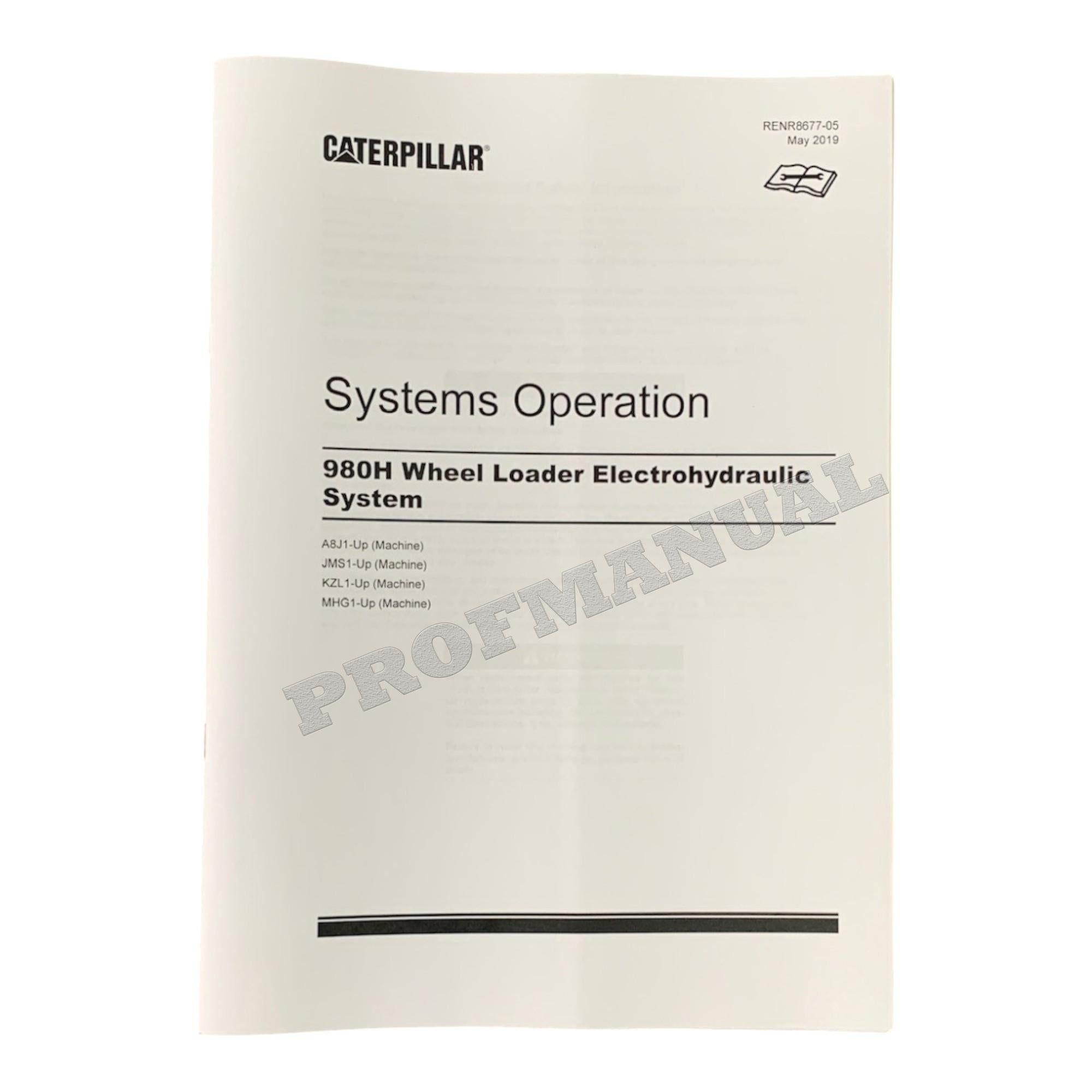 Caterpillar 980H WHEEL LOADER Full Service Manual *Send serial number