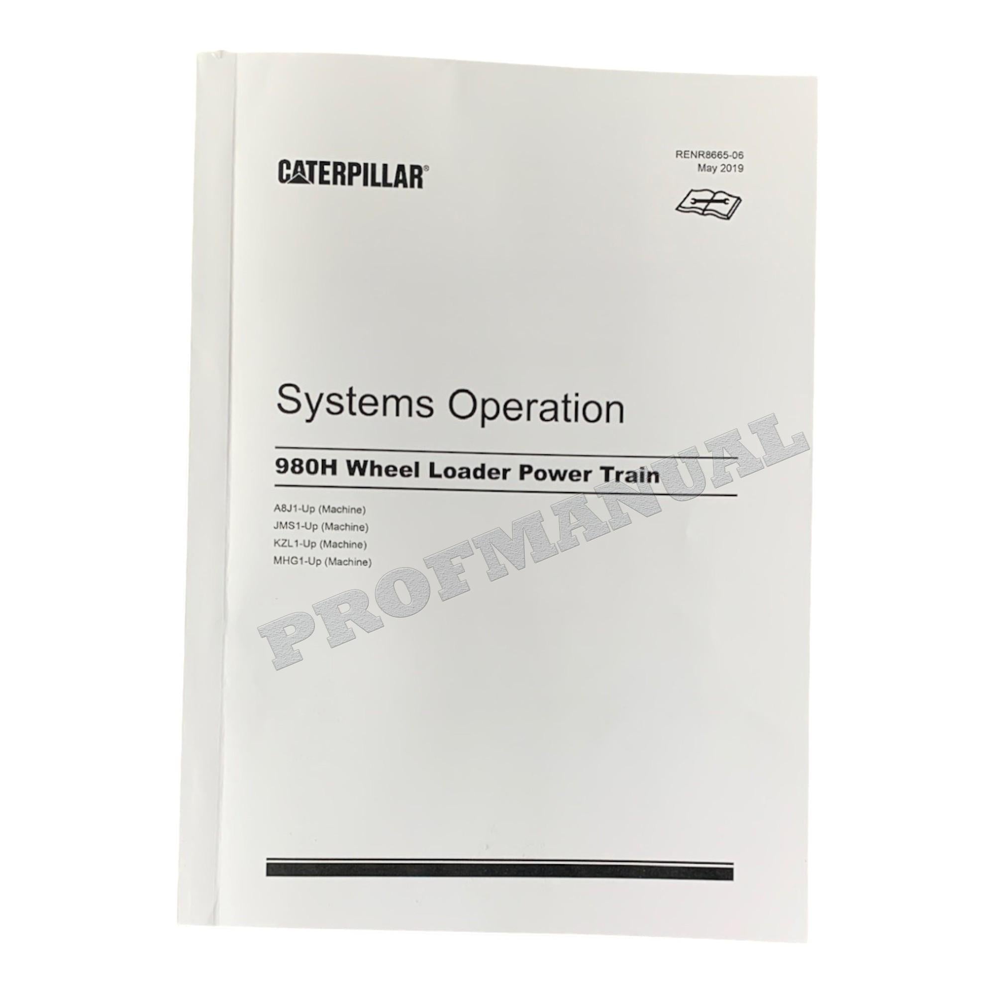 Caterpillar 980H WHEEL LOADER Full Service Manual *Send serial number