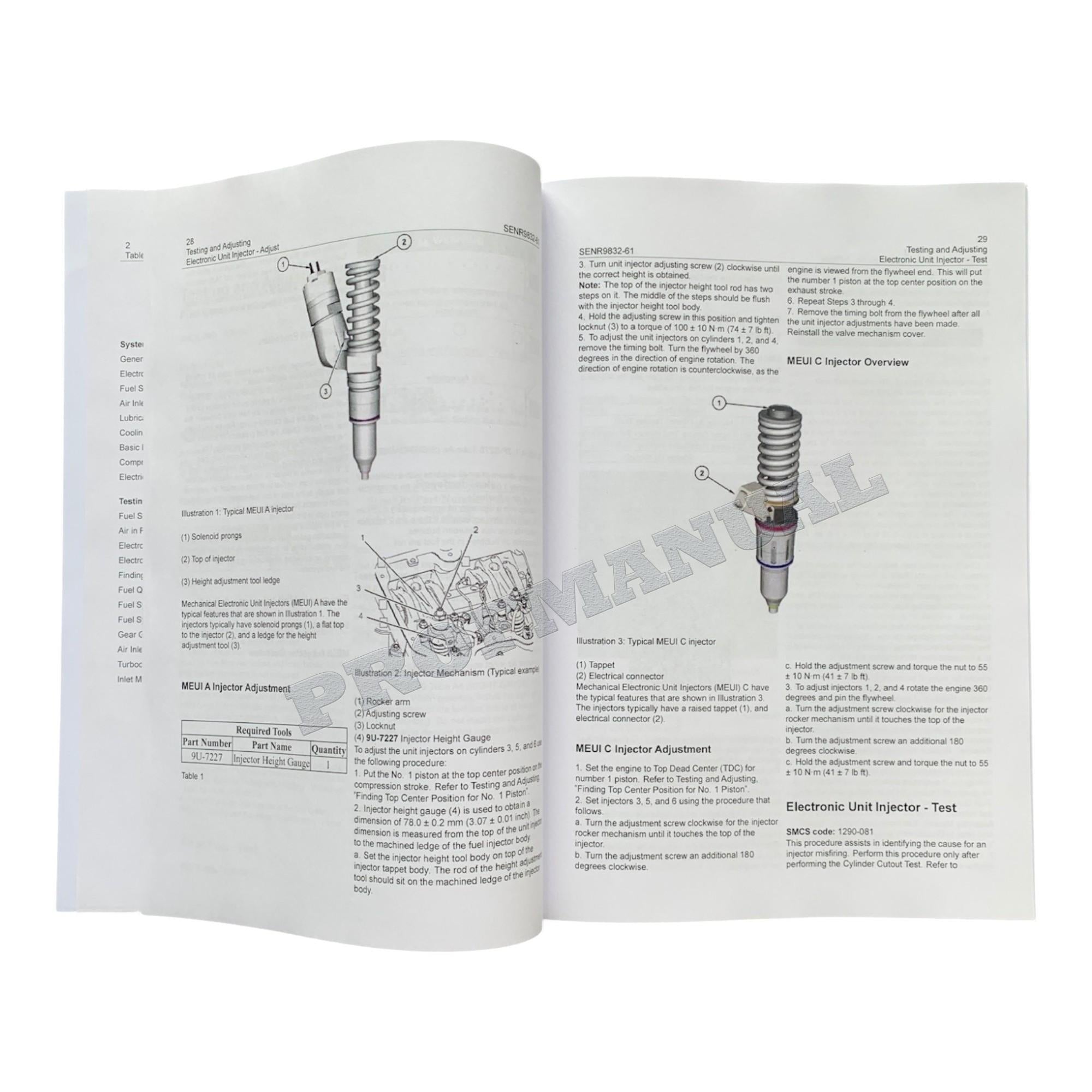 Caterpillar C15 C18 Engine 980H Wheel Loader Full Service Manual *Send serial number 5books