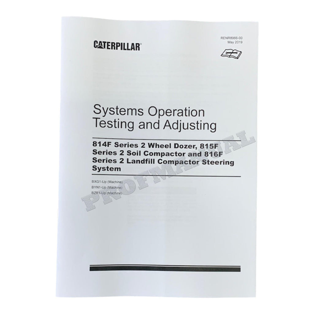 Caterpillar 814F Wheel Dozer 815F 816F Series 2 COMPACTOR Full Service Manual