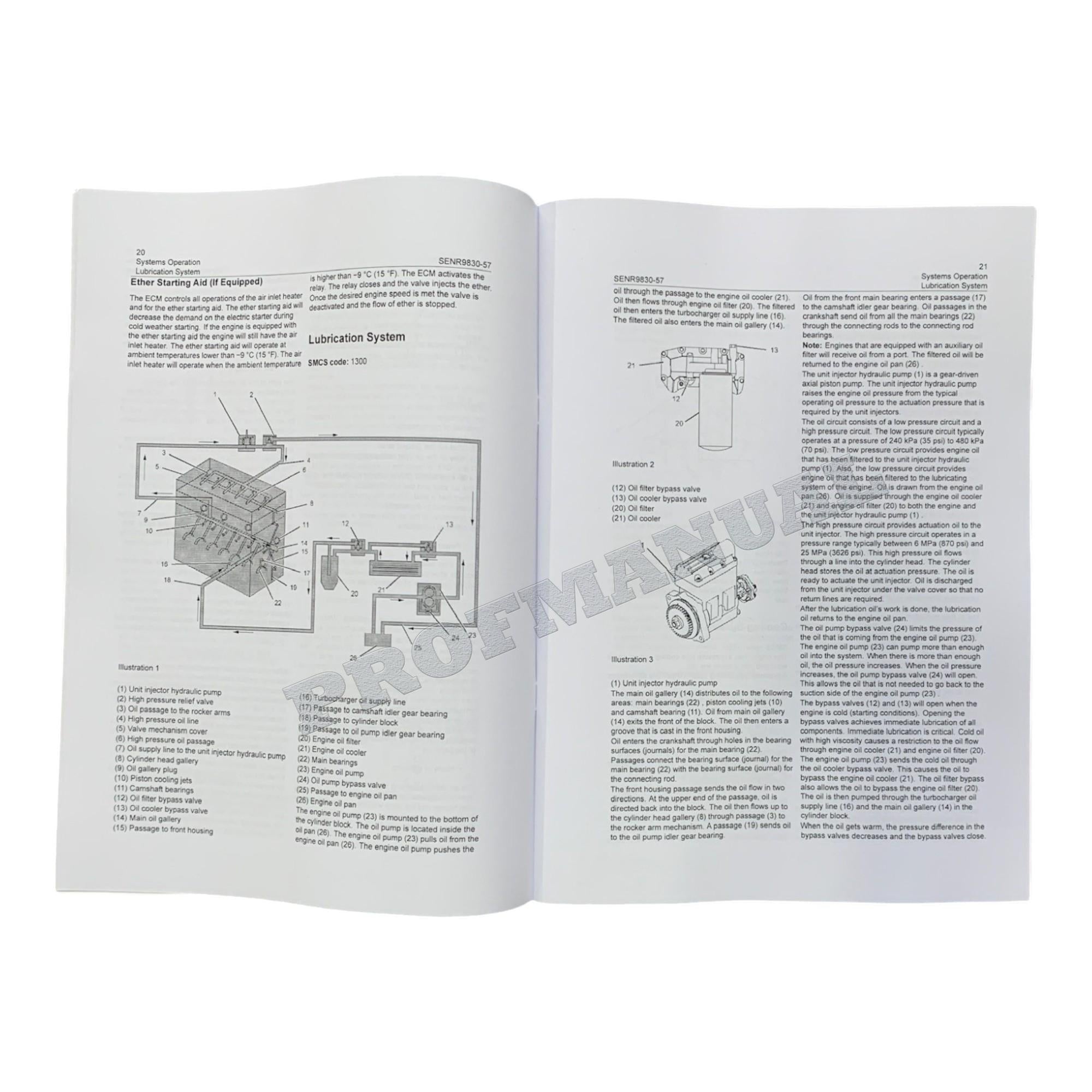 Caterpillar C9 Engine Operation Adjusting Disassem Assem FULL Service Manual *Send S.N.