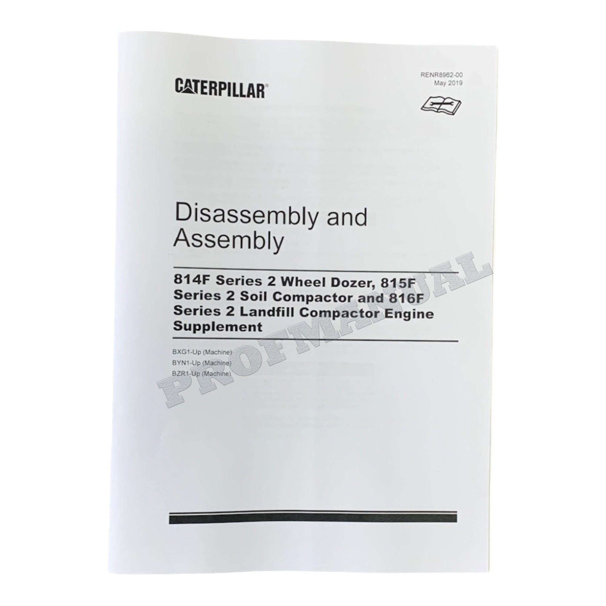 Caterpillar C9 Engine Operation Adjusting Disassem Assem FULL Service Manual *Send S.N.