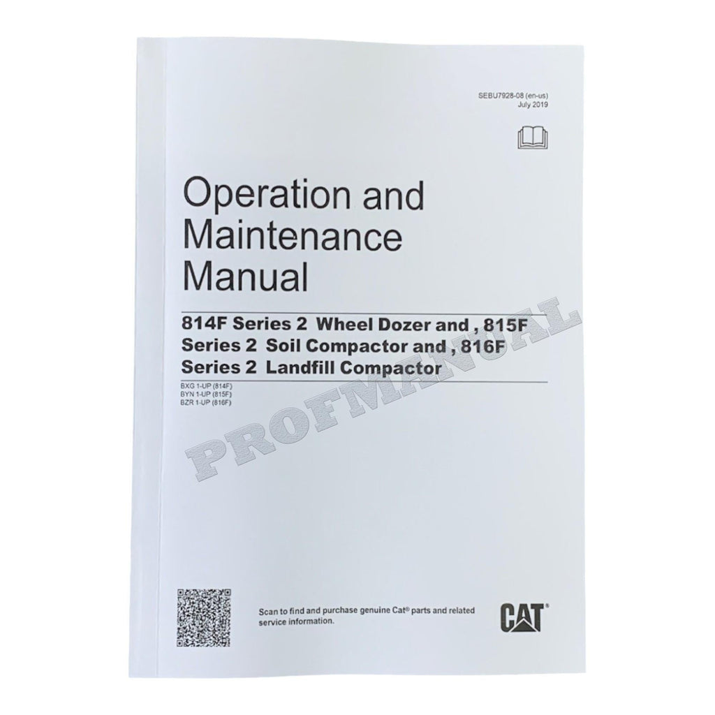 Caterpillar 814F Wheel Dozer 815F 816F Series 2 COMPACTOR Full Service Manual