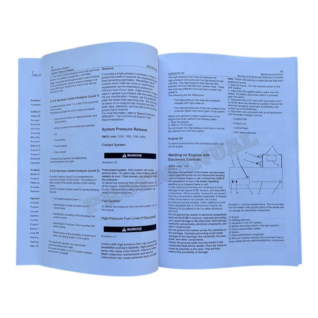 Caterpillar 3512E INDUSTRIAL ENGINE Full Service Manual *Send serial number