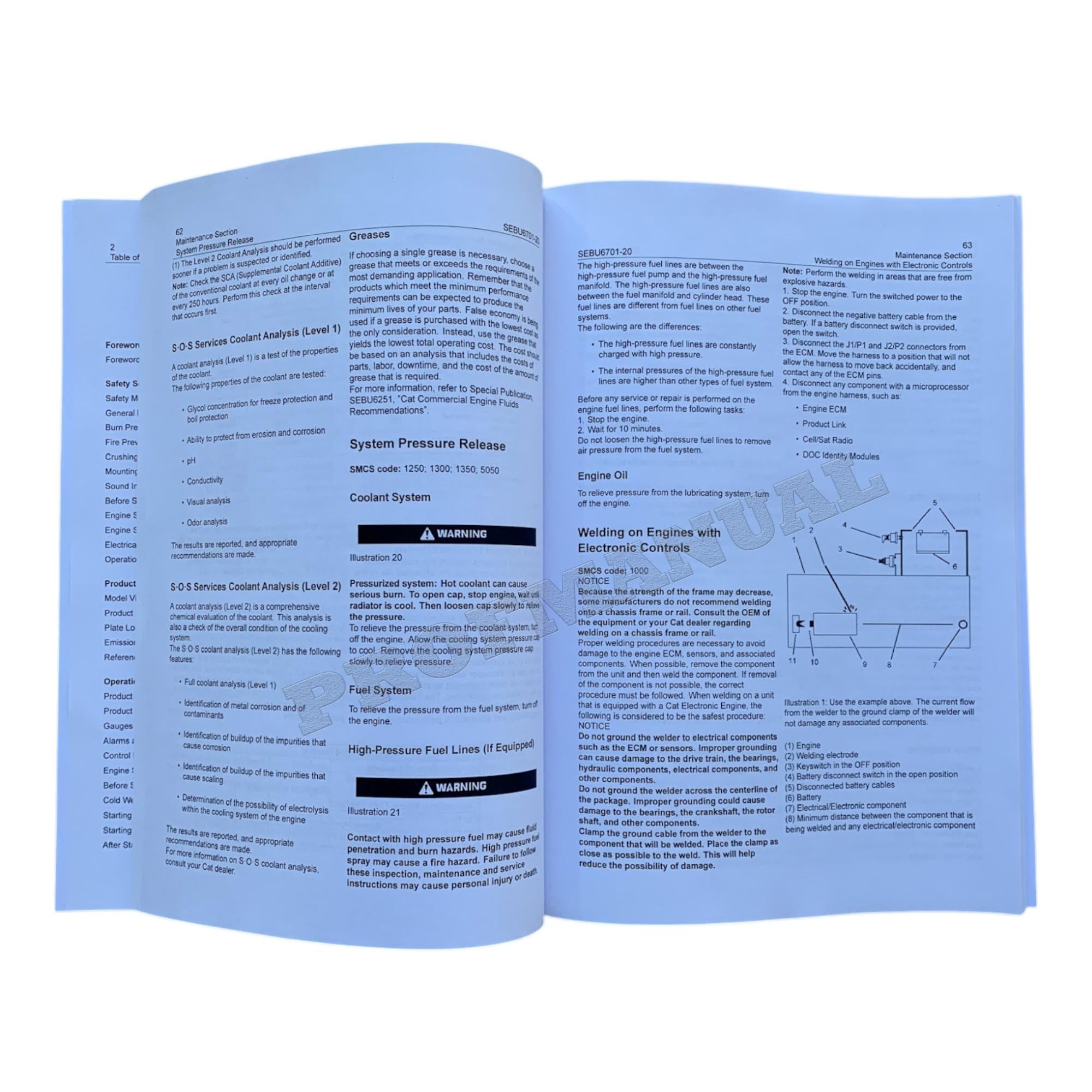Caterpillar 3512E INDUSTRIAL ENGINE Full Service Manual *Send serial number