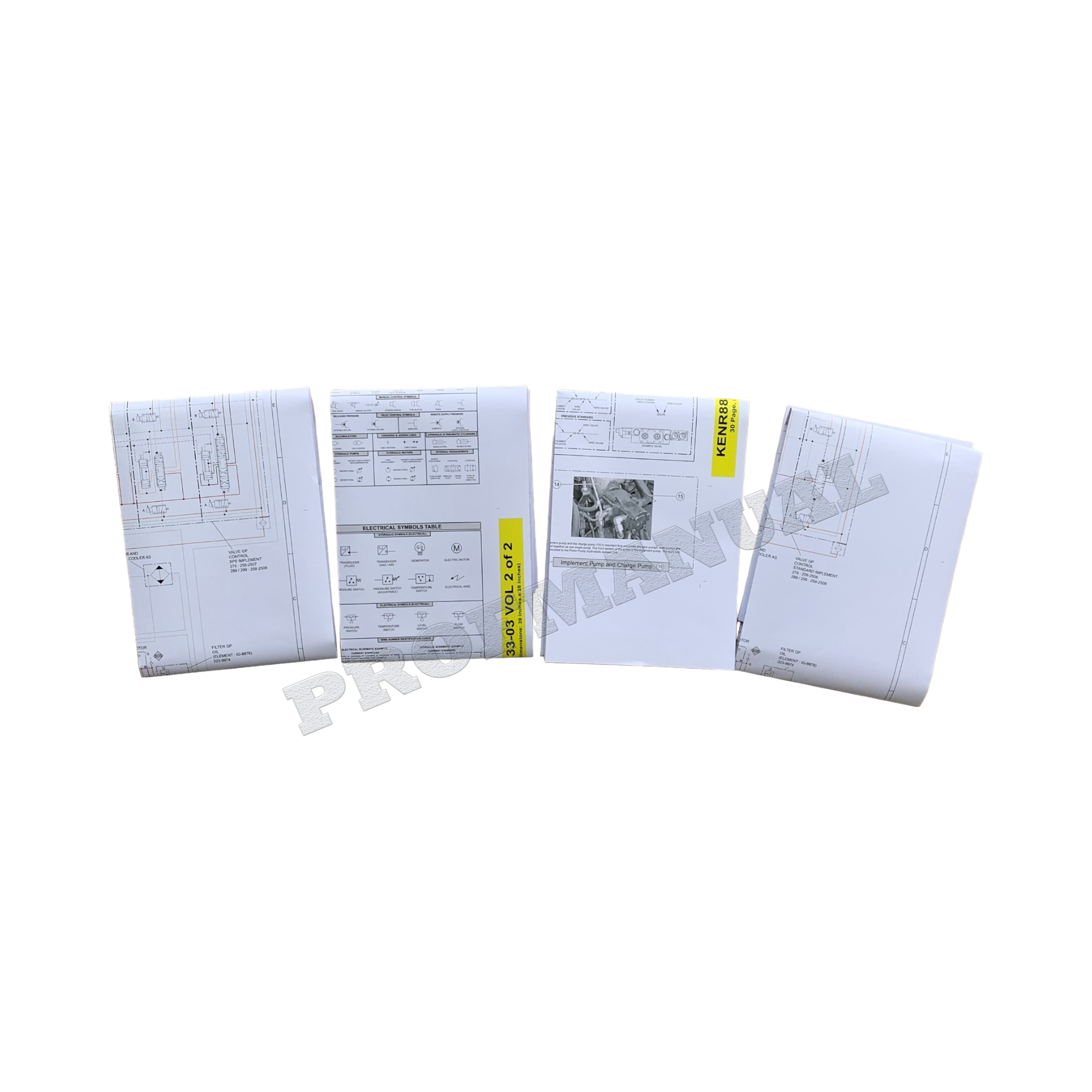 Manual de servicio del esquema hidráulico del cargador Caterpillar 279C, 289C2, 289C, 289C2 y 299C