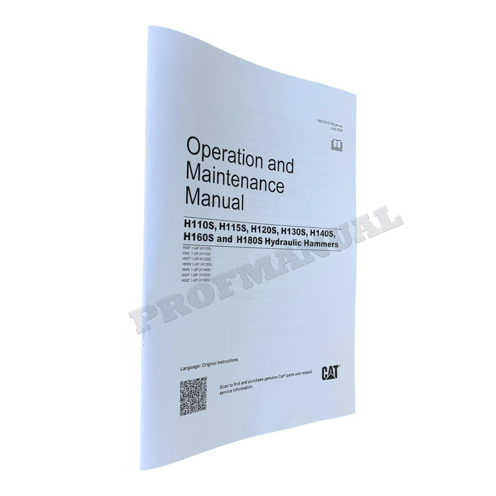 Manual de servicio del martillo hidráulico Caterpillar H115-H115S H120-H120CS H130-H130S