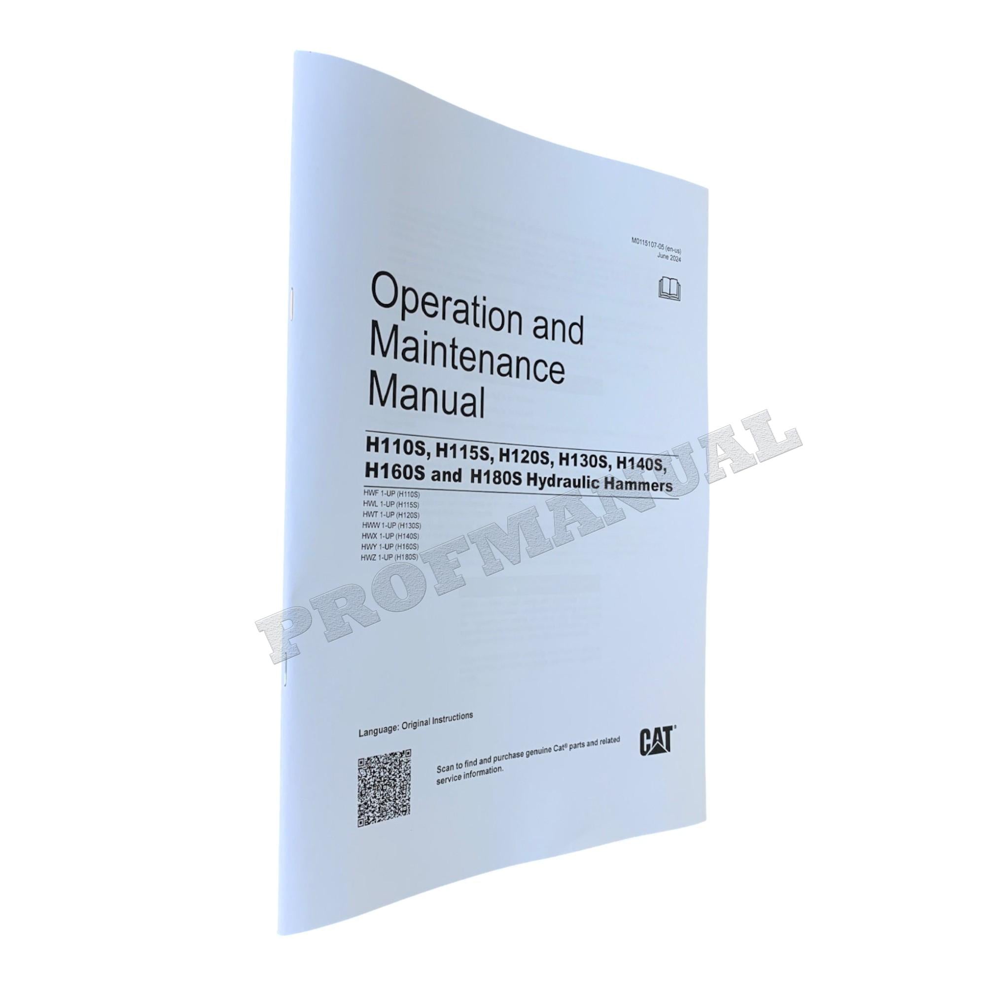 Manual de servicio del martillo hidráulico Caterpillar H115-H115S H120-H120CS H130-H130S