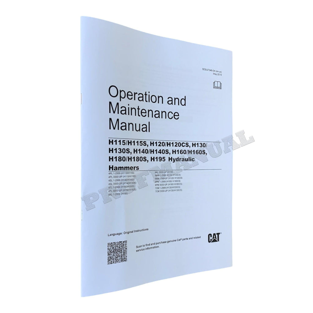 Manual de servicio del martillo hidráulico Caterpillar H115-H115S H120-H120CS H130-H130S