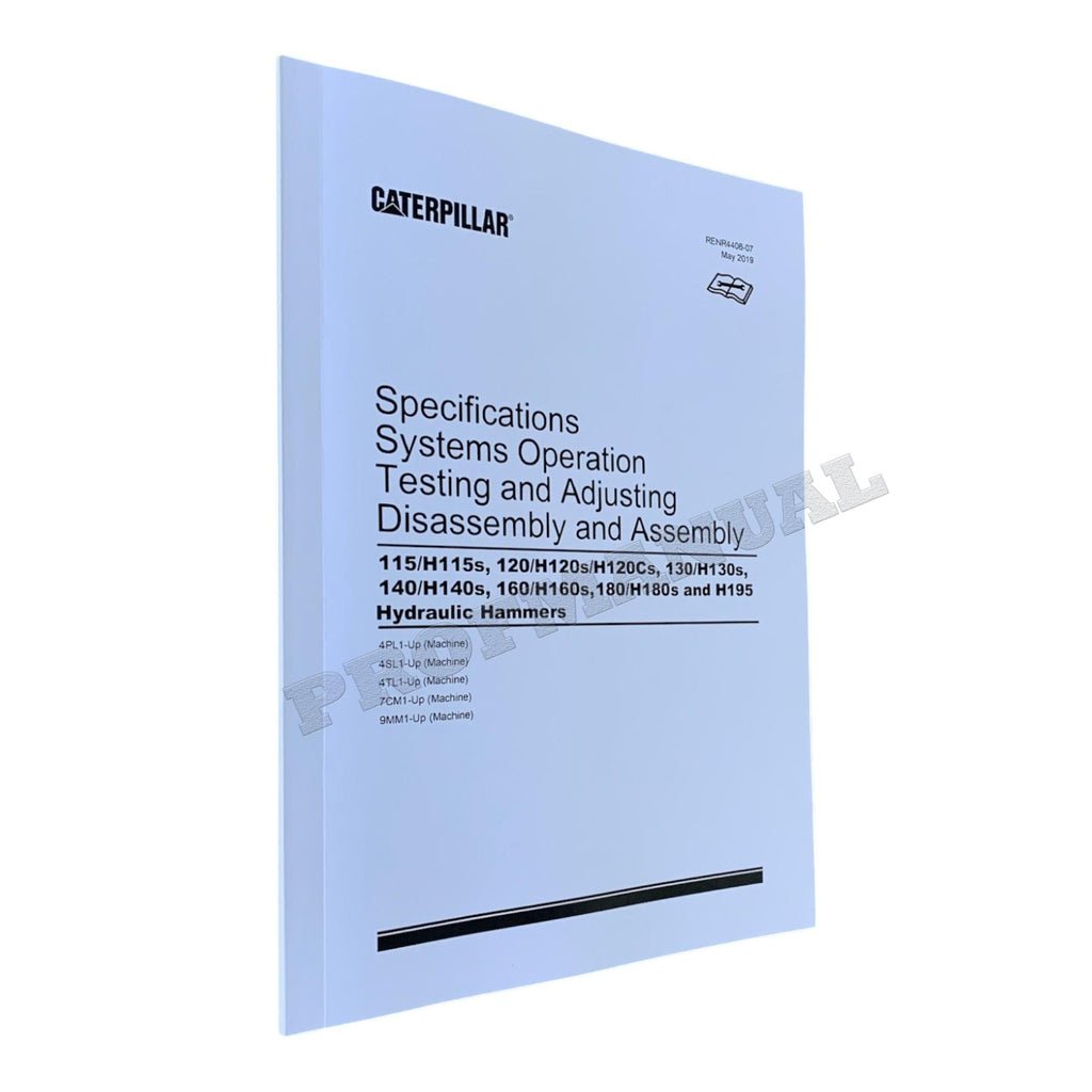 Manual de servicio del martillo hidráulico Caterpillar H115-H115S H120-H120CS H130-H130S