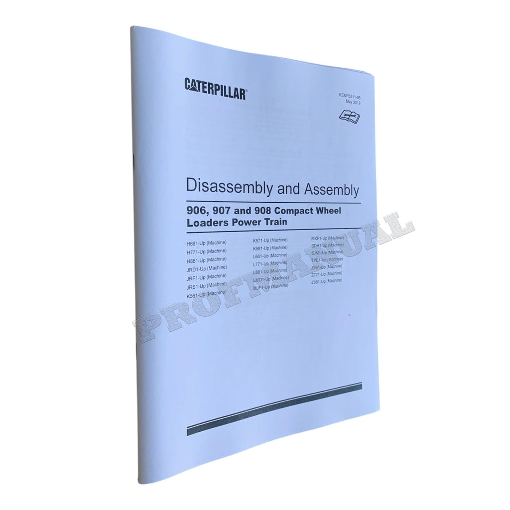 Caterpillar 906H 907H 908H Compact Wheel Loader Full Service Manual
