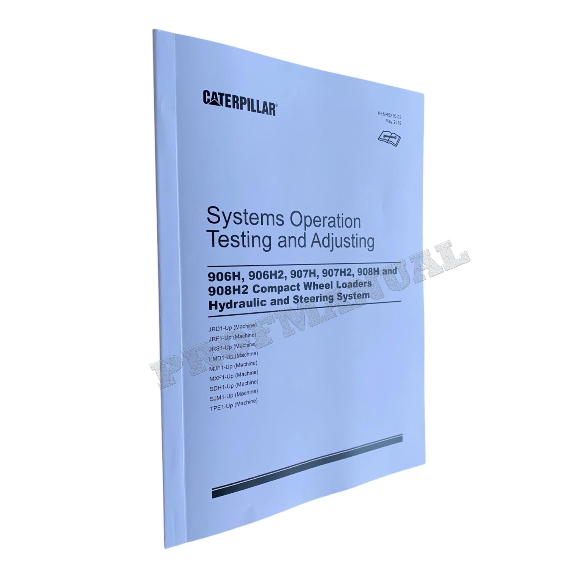 Caterpillar 906H 907H 908H Compact Wheel Loader Full Service Manual
