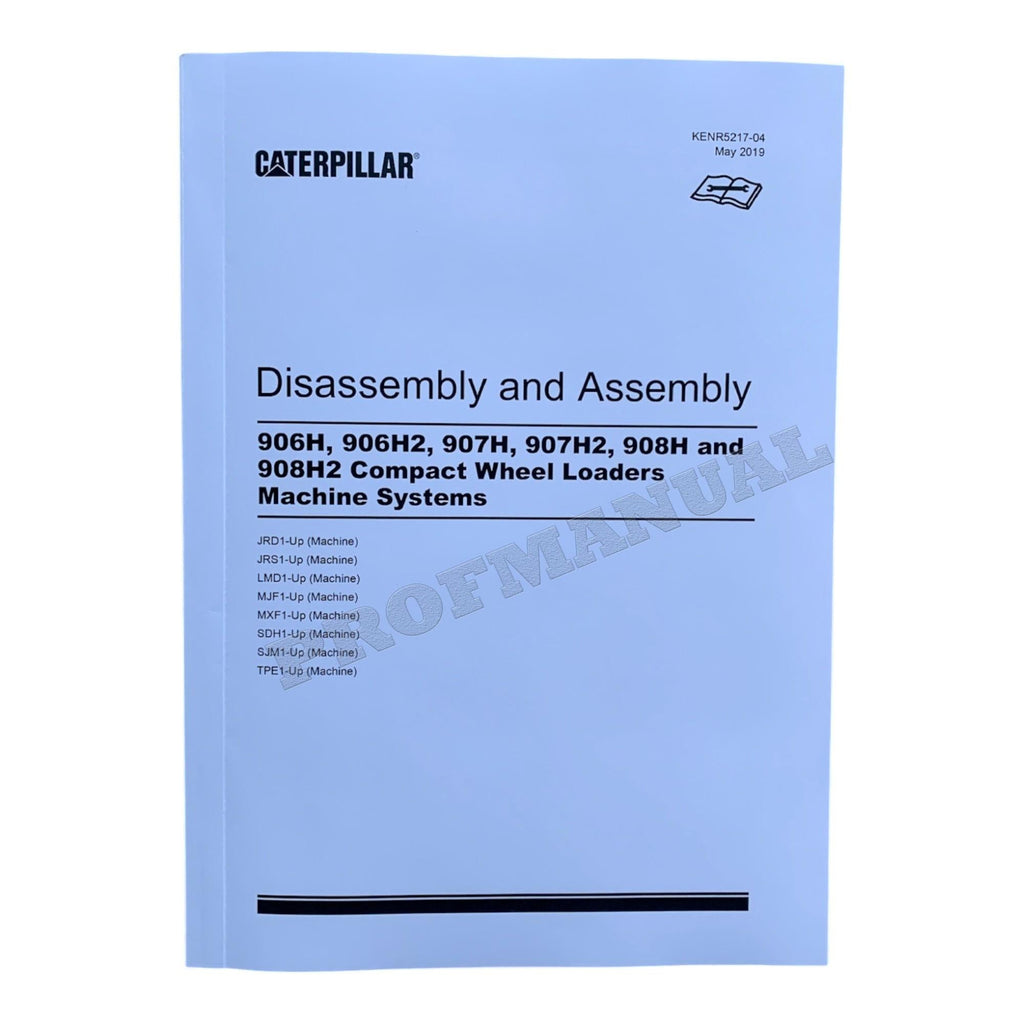 Caterpillar 906H 907H 908H Compact Wheel Loader Full Service Manual