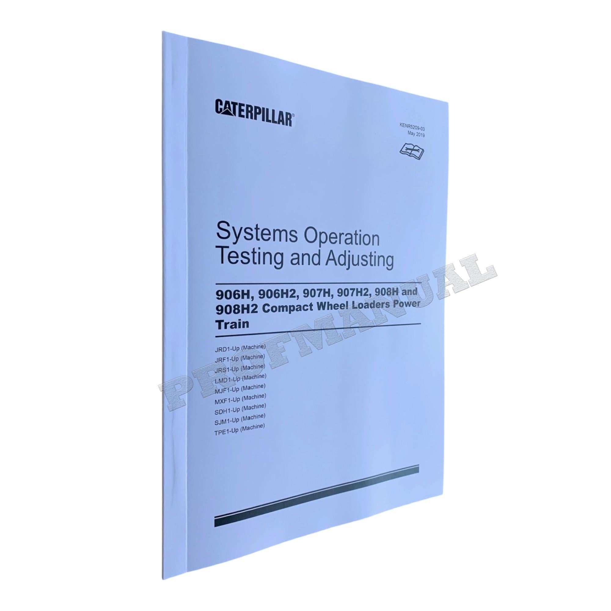 Caterpillar 906H 907H 908H Compact Wheel Loader Full Service Manual