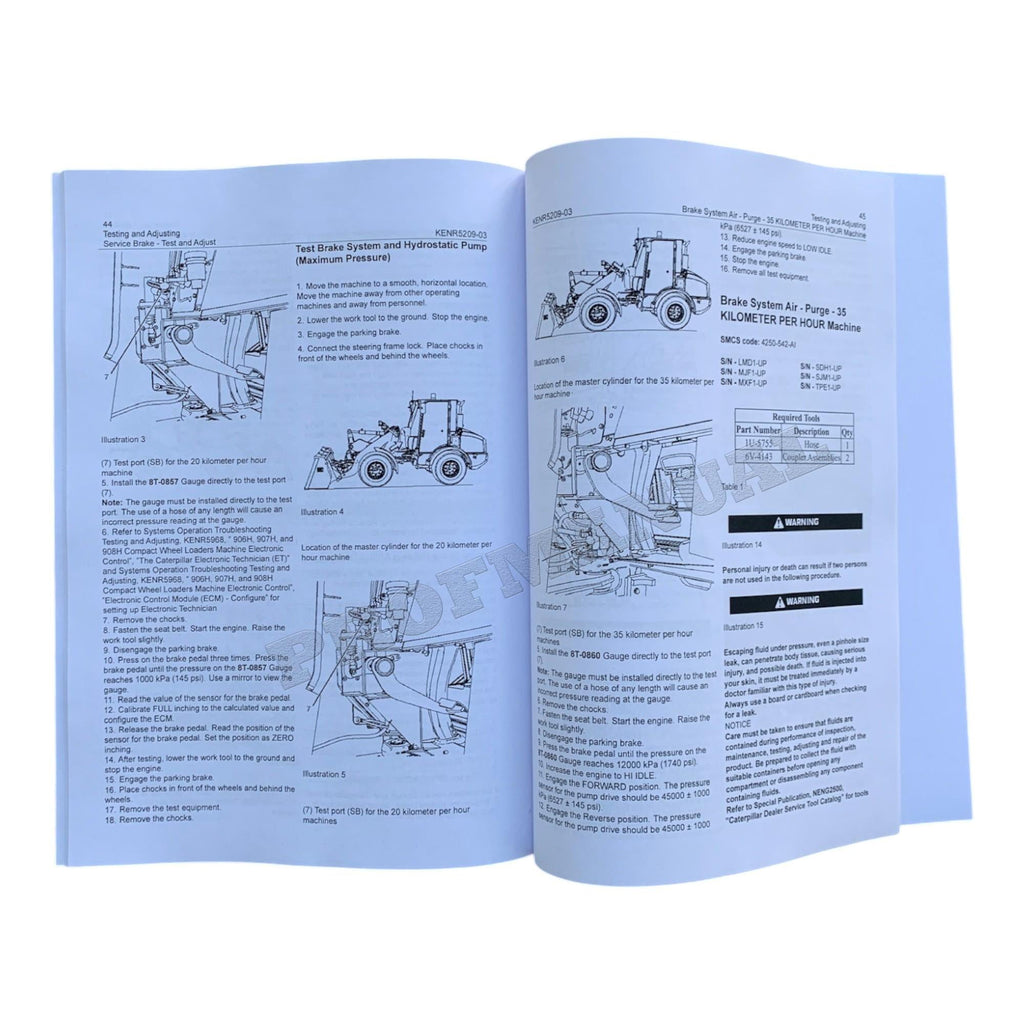 Caterpillar 906H 907H 908H Compact Wheel Loader Full Service Manual